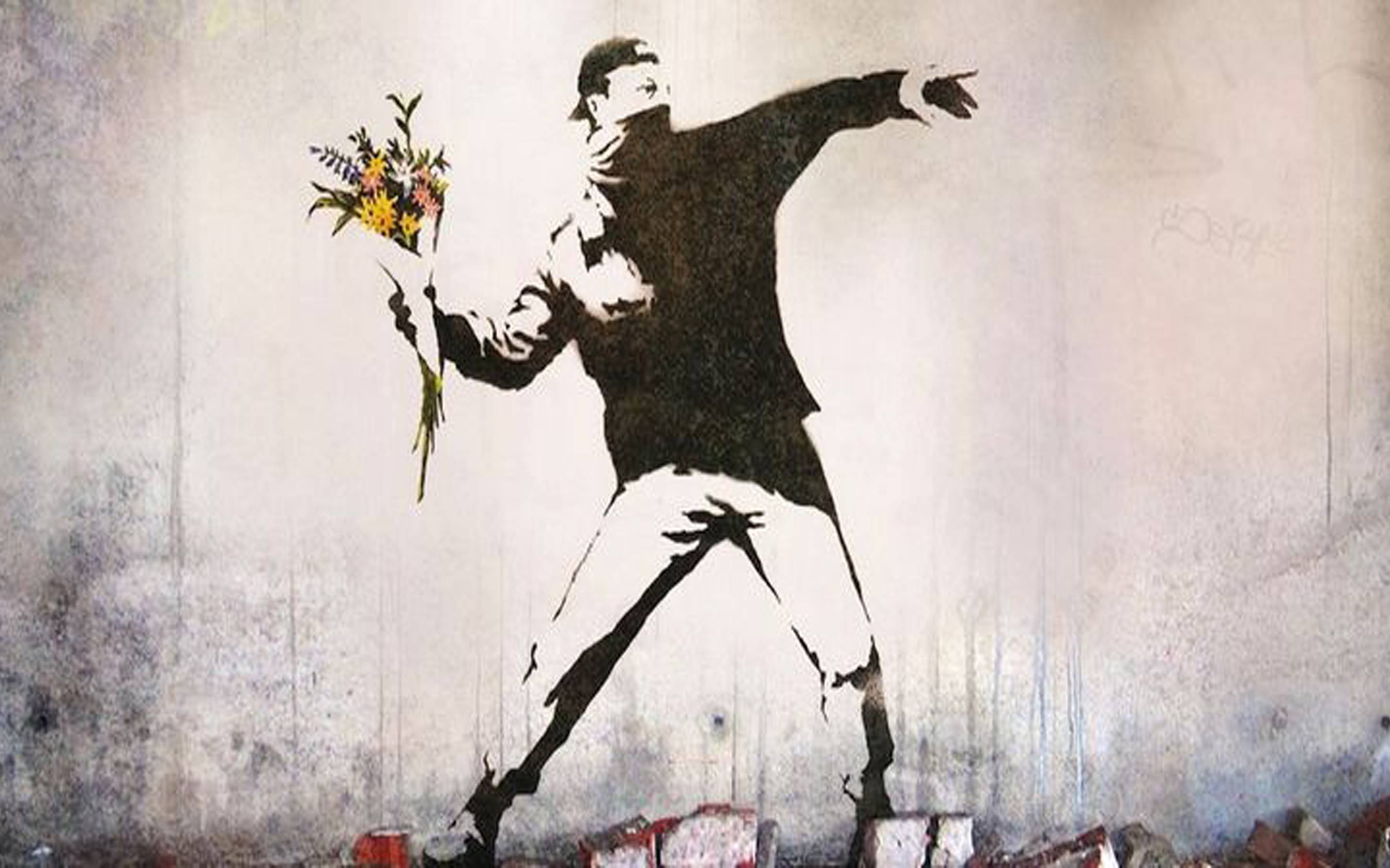 Esta imagem mostra o famoso grafite 